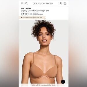 Victoria Secret the T-Shirt lightly-lined full coverage bra in heather pink :)